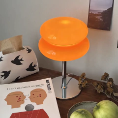 110-240v macaron lustre de vidro led candeeiro de mesa 3 cores escurecimento proteção para os olhos luz da noite quarto cabeceira decoração lâmpadas - Wolf Magazine