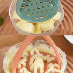 Imagem do Liquidificador de alimentação para bebês para alimentos, Ferramentas moedeiras Frutas, vegetais, purê de batatas, Processador de segurança manual