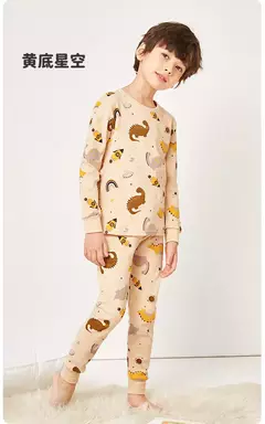 Imagem do Conjuntos de pijamas de algodão de manga comprida infantil, para crianças, meninos, meninas, novo, outono, 2, 4, 5, 6, 8, 12, 14 anos
