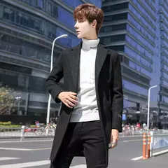 Casacos de inverno slim fit masculinos, casacos de inverno, casual negócios, casacos longos, marca na internet