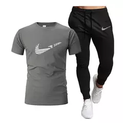 Fato casual com zíper masculino, secagem rápida, marca esportiva, verão, novo - Wolf Magazine