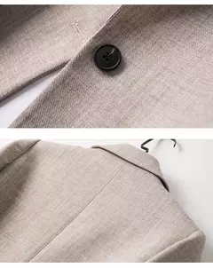 Blazer xadrez de manga comprida feminino, casacos casuais para senhoras, ternos de negócios, jaqueta de escritório, nova moda, primavera, 2023 - loja online