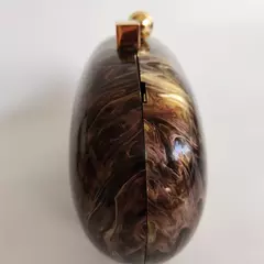 Mini Acrílico Clutch Bag para Senhoras, Handle Box, Brown Pearl, Marca de Luxo, Design Básico, Casual, Festa, Casamento, Viagem, Bolsas - comprar online