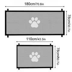 Novo cercadinho dobrável de malha respirável para cerca de segurança de cães e gatos, suprimentos para animais de estimação para garantir segurança de animais de estimação - loja online
