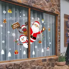 Imagem do Decoração de Feliz Natal para casa, parede e janela adesivos ornamentos, guirlanda de ano novo, Noel Festoon, 2022, 2025