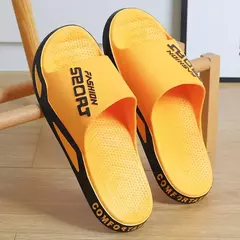 Chinelos de verão para homens e mulheres, sandálias antiderrapantes para banheiro, interior e casa, sapatos de casal na moda - comprar online