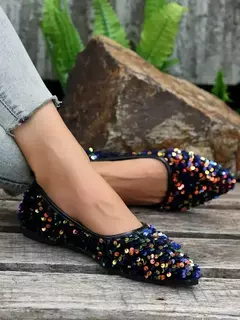 Apontou Toe Bling flats sapatos femininos, sapatos de caminhada casual, sandálias de primavera, marca de moda feminina, novo - Wolf Magazine