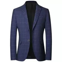 Trench Coats de design coreano masculino, blazers xadrez, jaquetas, ternos, negócios, casual, slim fit, roupa de homem, novo - Wolf Magazine