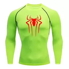 Camiseta masculina de segunda pele correndo, esportes de proteção solar Fitness Rashgarda, mangas compridas MMA, camisa de compressão, roupas de treino na internet