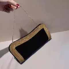 Imagem do YoReAi-Beading Bolsa para Mulheres, Clutch Feminino, Bolsas de Ombro, Bolsas Festa, Veludo, Hobo-Bag Brilhante, Messenger Bag, Marca de Luxo