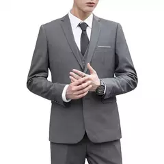 Casaco de terno formal masculino, um botão, preto, azul, vermelho, slim fit, blazer de moda, jaqueta casual, roupas masculinas - loja online