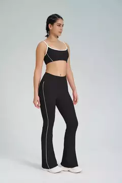 Terno de Yoga Patchwork de duas peças para mulheres, cintura alta Flare Leggings, roupas de treino Fitness Sportswear agasalho - comprar online