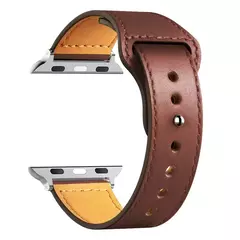 Pulseira de couro para Apple Watch Band, Sport Loop Bracelet, Ultra 2, 49mm, 44mm, 40mm, 38mm, 42mm, iWatch Series 9, 8, 7, 3, 4, 5, 6, SE, 41 milímetros, 45 milímetros