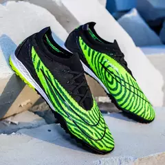 Homens Chuteiras de Treino Profissional, Sapatos de Futebol, Turf, TF, FG, Exterior, Interior, Botas de Futebol - loja online