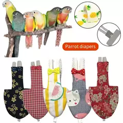 Imagem do Estilo japonês Sakura Birds Flight Suit, Fralda de papagaio laço, Roupa de fralda para periquito e pombo periquito periquito