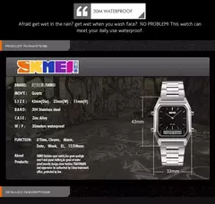 Skmei-homens relógios de pulso 1220, casual, digital, dual time, esportes, cronógrafo, à prova d'água, quartzo, 3bar na internet