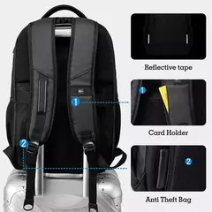 SWISS MILITARY-Mochila impermeável para laptop USB de grande capacidade 17 "para homens, mochila de negócios de moda para escola, mochila na internet