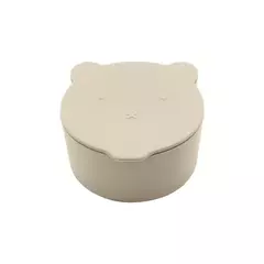 Portátil Silicone Baby Snack Box, Caixa De Comida De Cor Sólida, Baby Snack Container com Tampa, Baby Stuff - loja online