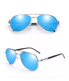 Homens E Mulheres Óculos De Sol Polarizados Coloridos Óculos Reflexivos Óculos De Condução Preto Unisex Lentes Piloto Uv400 - loja online