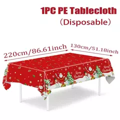 Toalha de mesa Merry Christmas Snowman para decoração de casa, toalha de mesa, inverno, ano novo, 2022, 2024