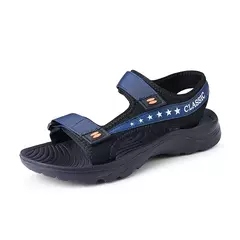 Imagem do TAFN-Sapatos de praia grandes, chinelos personalizados com sola macia, sandálias de couro respirável, verão, novos