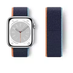Série 9, 8, SE, 7, 6, 5, 4, 3, 49mm, Loop de Nylon para Apple Watch Band, Ultra-2, iWatch Strap, 44 milímetros, 40 milímetros, 45 milímetros, 41 milímetros - loja online