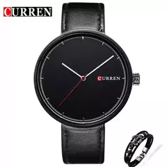 Imagem do Curren-Relógio Quartz Masculino, Relógios de Fábrica, Moda de Luxo, Relógio de pulso casual, Data Watch