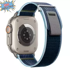 Pulseira de Nylon para Apple Watch, Pulseira Respirável, Ultra 2, 49mm, Série 9, 8, 7, 45mm, 41mm, Esportes para iWatch 6, 5, 4, 3, SE, 44 milímetros, 40 milímetros, 42 milímetros