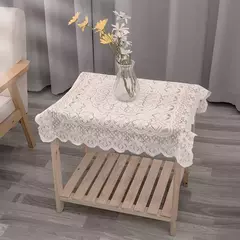 Toalha De Mesa De Renda Branca, Cobertura De Mesa De Jantar, Decoração De Festa De Casamento, Tampas De Mesa, Sala De Estar, Decoração De Mesa - comprar online