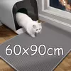 Tapete de areia para gatos, 60cm x 90cm, à prova d'água, camada dupla, caixa de areia para animais de estimação, tapete antiderrapante, areia, lavável, limpo para animais de estimação