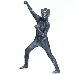 Meninos pantera negra collants super-herói filme personagem cosplay justiça herói máscara conjunto halloween vestir-se crianças fantasia traje - comprar online
