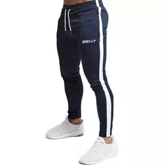 Imagem do GEHT-Calça Skinny Casual Masculina, Moletom Corredores, Treino de Fitness, Calças Track, Moda Masculina, Marca Outono, Nova