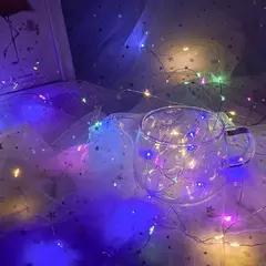 Imagem do USB LED String Lights para Decoração de Natal, Impermeável Fairy Lights, Cobre Silver Wire, Guirlanda de Luz, Festa de casamento, 1 m, 2 m, 3 m, 5m