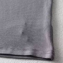 Imagem do Camiseta feminina com ajuste magro, manga curta apertada, camiseta com gola O, tops básicos de corte sólido, casual, verão