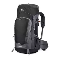 Mochila de caminhada resistente à água com capa de chuva, esporte ao ar livre, mochila de viagem para camping, escalada, montanhismo, 65L - Wolf Magazine
