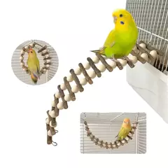 Papagaios Gaiola Brinquedo de Escada de Treinamento Poleiro Portátil Brinquedo de Escada de Papagaio com Ganchos de Metal para na internet