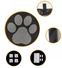 Novo cercadinho dobrável de malha respirável para cerca de segurança de cães e gatos, suprimentos para animais de estimação para garantir segurança de animais de estimação na internet