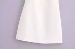 TRAF-Mini vestido de cabedal feminino fora do ombro, elegante vestidos de festa, branco, preto, vermelho, azul, curto, verão, novo - Wolf Magazine
