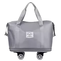 Saco de bagagem expansível com roda universal, grande capacidade, separação seca e úmida, armazenamento, viagens de negócios, mochila - loja online