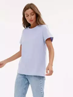 Bornladies-Camiseta solta de manga curta feminina, tops sólidos básicos, camisas de assentamento elegantes, 100% algodão, 230g/?, verão - Wolf Magazine