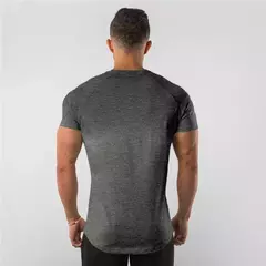 Camiseta masculina de algodão de manga curta, tops lisos, musculação T, corredores musculares, roupas de ginástica masculina, camisa slim fit, camisa fitness na internet