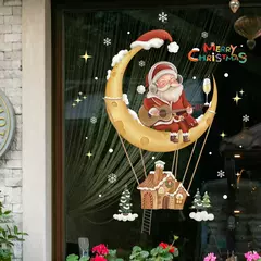 Santa and Snowman Christmas Window Adesivos, Decalques De Parede, Ano Novo, Home Decor, Feliz Natal Decorações, Presentes de Natal, 2022 - comprar online