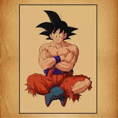 Japonês em torno do anime retro dragon ball cartaz goku gohan vegeta piccolo friza pintura em tela impressão arte da parede presente das crianças - comprar online