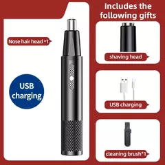 Aparador elétrico recarregável de cabelo para nariz, corte multicinético, recarregável, dois em um, unissex, totalmente automático, aparador lavável - comprar online