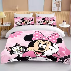 Disney-Minnie Mouse Impresso Conjunto de Cama para Crianças e Adultos, Capa de Edredão, Consolador, Fronha, Rosa, Rei, Amor, Desenhos Animados, Meninos, Meninas, Adultos, Presente - Wolf Magazine