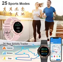 MELANDA-Sport Smart Watch para Mulheres, Chamada Bluetooth, IP68 Impermeável, Rastreador De Fitness, Monitoramento De Saúde, IOS, Android, MK60