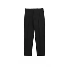Calça masculina de seda fria fluida, calça masculina de negócios para verão, esfriamento folgado, alfaiataria social, 9 calças recortadas, verão - Wolf Magazine