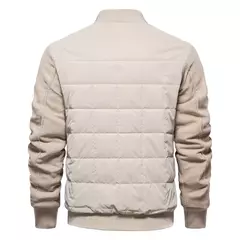 AIOPESON-Jaqueta de gola xadrez masculina, jaquetas forrado de lã grossa, casaco retalhado, moda inverno quente - loja online