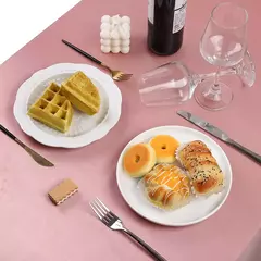 Imagem do Retângulo casamento cetim toalha de mesa 57x10 2 polegada brilhante suave cobertura de mesa de seda para banquete de casamento aniversário mesa de jantar decoração