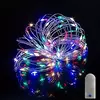 Fairy LED Lights String com Botão, 3 Modos, Guirlandas, Bateria, Enfeite de Natal, Festa de Casamento, Árvore de Natal, Decoração de Ano Novo